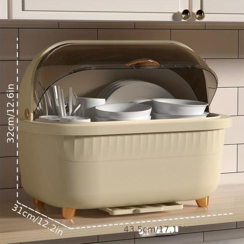 Tableware Storage Box With Cover Large Capacity Household Dustproof