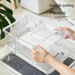 Telescopic Beverage Storage Box Automatic Filling Double layer Can Storage Rack