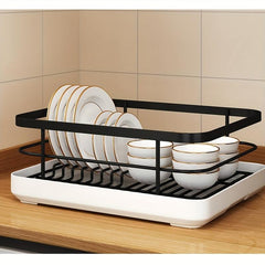 Kitchen Foldable Dish Drain Rack Cast Iron Basket Draining Basket Holder