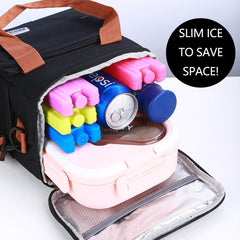 Freezer Packs Reusable Long Lasting Ice Packs for Lunch Box Camping Beach Cooler