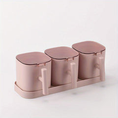 Kitchen Seasoning Box Set Salt Shaker Spice Jar Storage Shelf