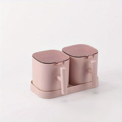 Kitchen Seasoning Box Set Salt Shaker Spice Jar Storage Shelf