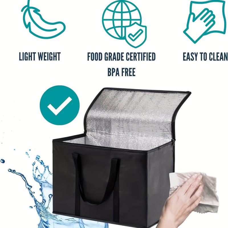 Insulated Reusable Grocery Bags 7 8 Gallon Hot & Cold Storage Bag