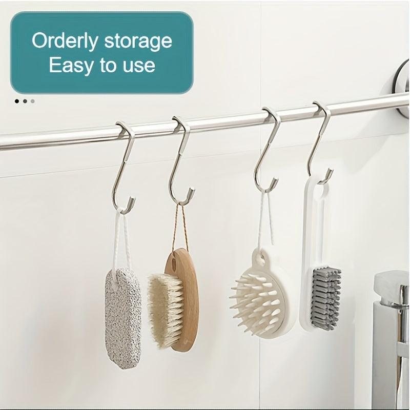 2pcs Stainless Steel Door Hooks for Kitchen and Office