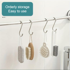 2pcs Stainless Steel Door Hooks for Kitchen and Office