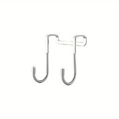 2pcs Stainless Steel Door Hooks for Kitchen and Office
