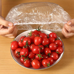 100pcs Disposable Food Cover Elastic Food Dust Covers Reusable
