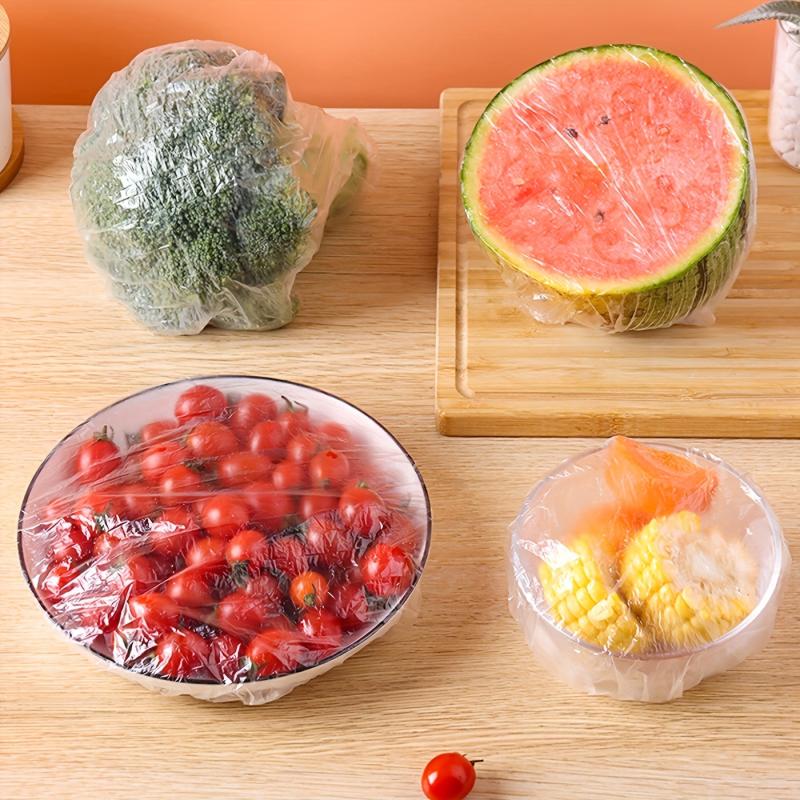 100pcs Disposable Food Cover Elastic Food Dust Covers Reusable