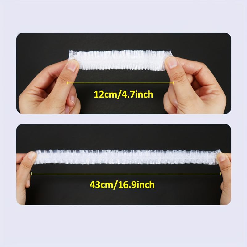 100pcs Disposable Food Cover Elastic Food Dust Covers Reusable