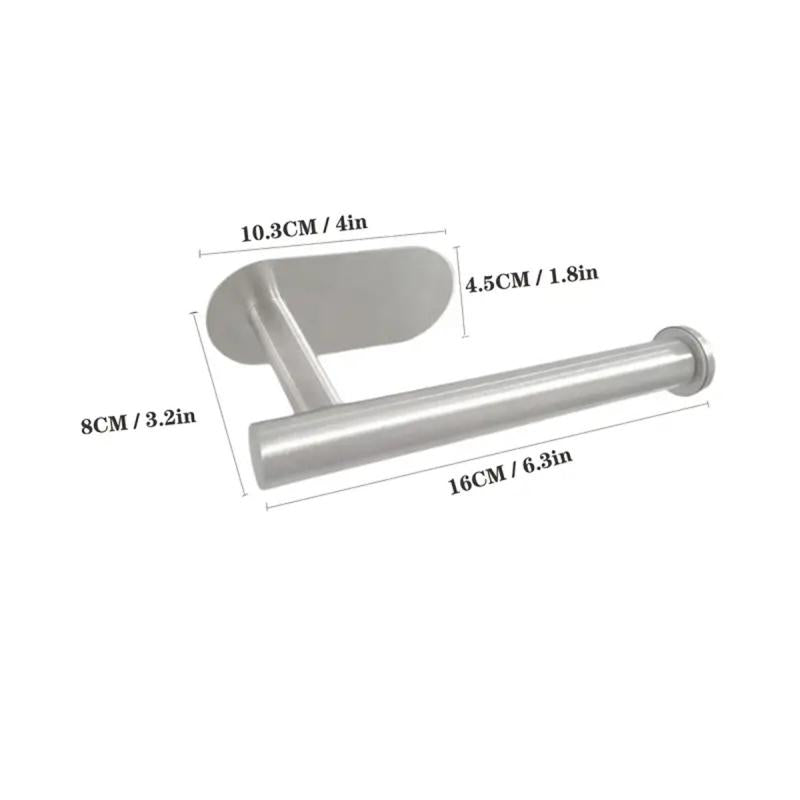 Metal Roll Kitchen Storage Rack Wall mounted Single Hand Operable