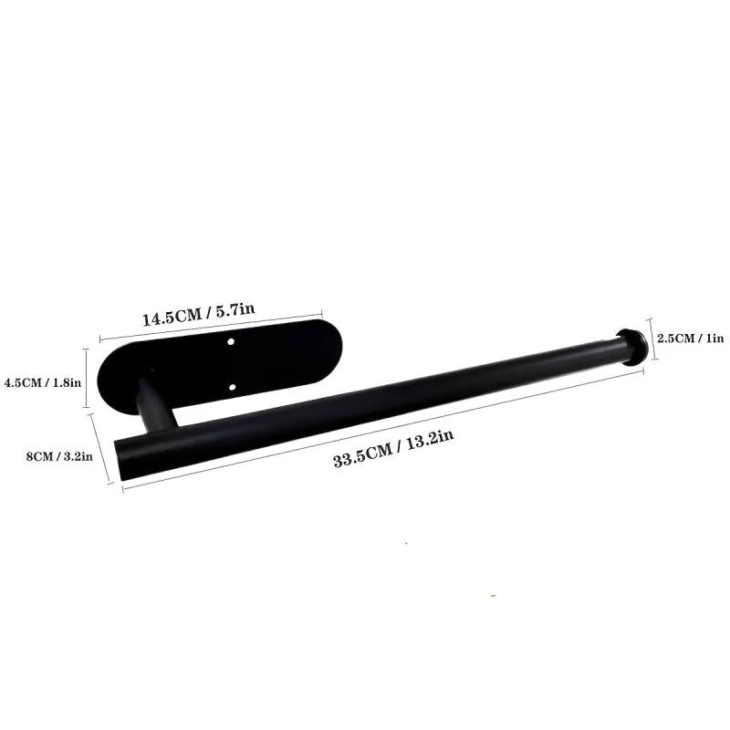 Metal Roll Kitchen Storage Rack Wall mounted Single Hand Operable