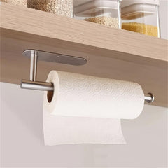 Metal Roll Kitchen Storage Rack Wall mounted Single Hand Operable