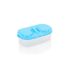 2 Grid Food Storage Containers Clear Airtight Jars