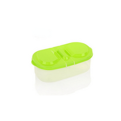 2 Grid Food Storage Containers Clear Airtight Jars