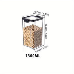 1Pc Food Storage Containers With Lids Candy Jars Transparent Fresh keeping Box