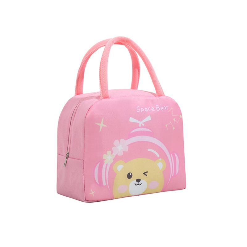 1pc Cartoon Insulated Lunch Bag Thickened Aluminum Foil Tote