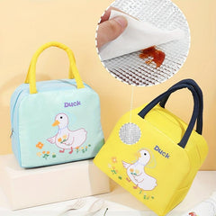 1pc Cartoon Insulated Lunch Bag Thickened Aluminum Foil Tote