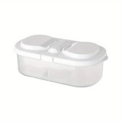 Double Grid Covered Food Jar Sealed Tank Kitchen Storage Box