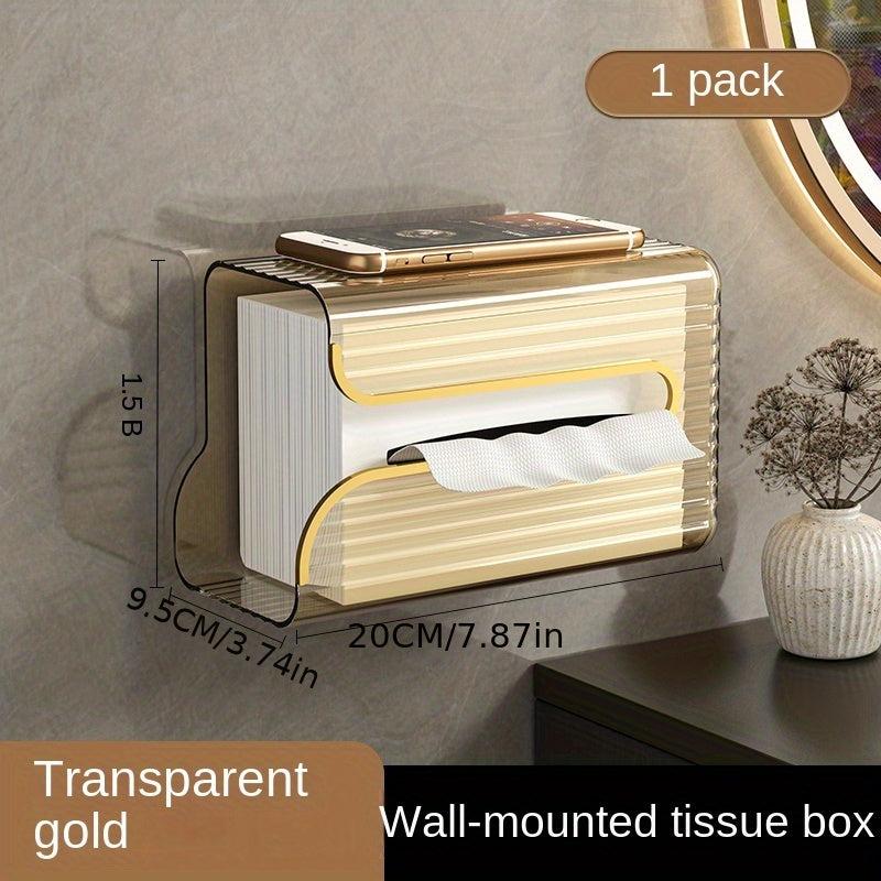 Wall-Mounted Tissue Box for Home and Office Storage