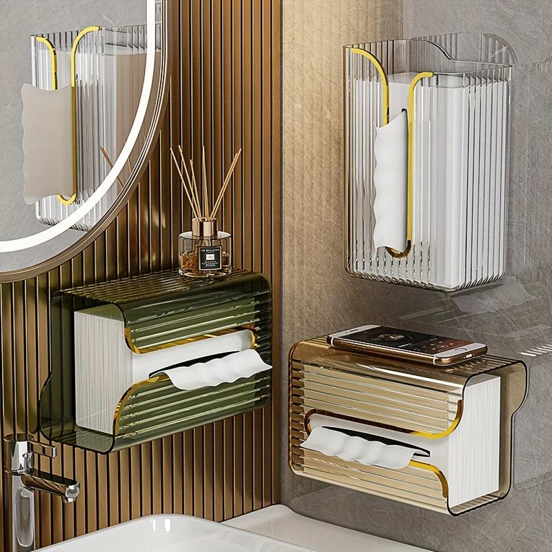 Wall-Mounted Tissue Box for Home and Office Storage