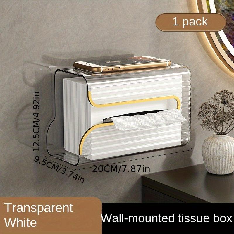 Wall-Mounted Tissue Box for Home and Office Storage