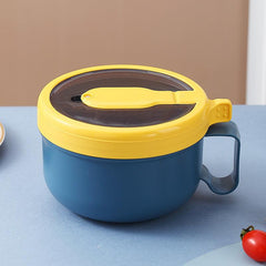 850Ml Instant Noodle Bowl With Strainer & Lid
