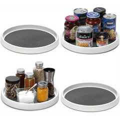 Non Skid Lazy Susan Organizer Rotating Storage Box