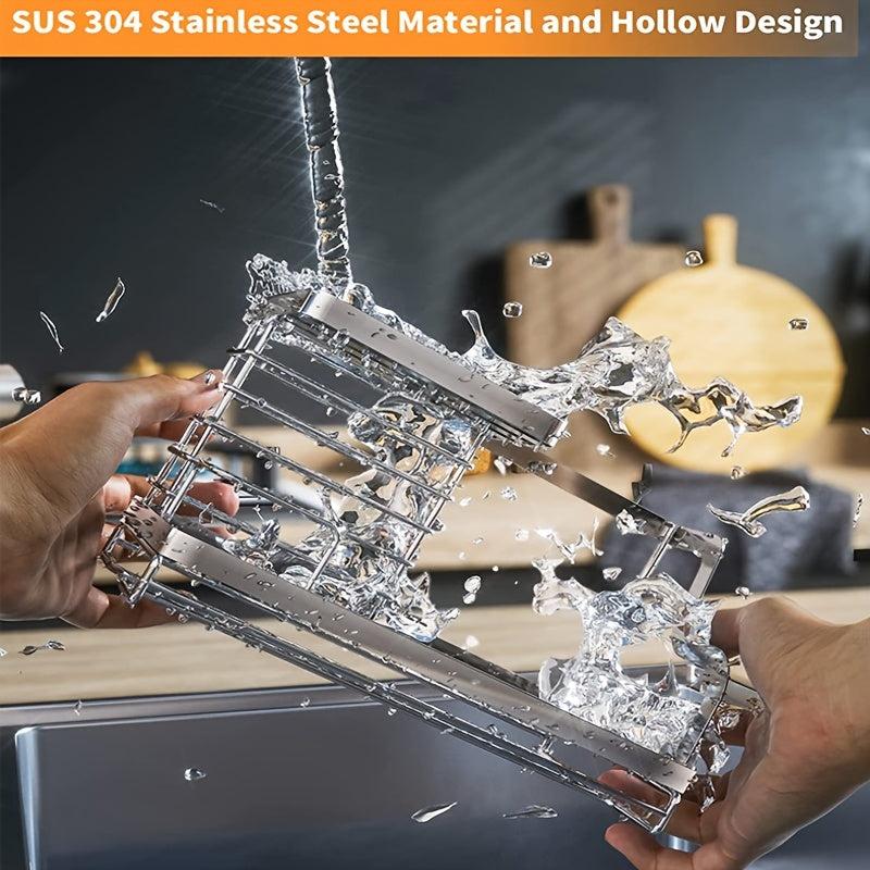 Stainless Steel Flush Basin Manager with Removable Drip Tray
