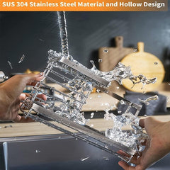 Stainless Steel Flush Basin Manager with Removable Drip Tray