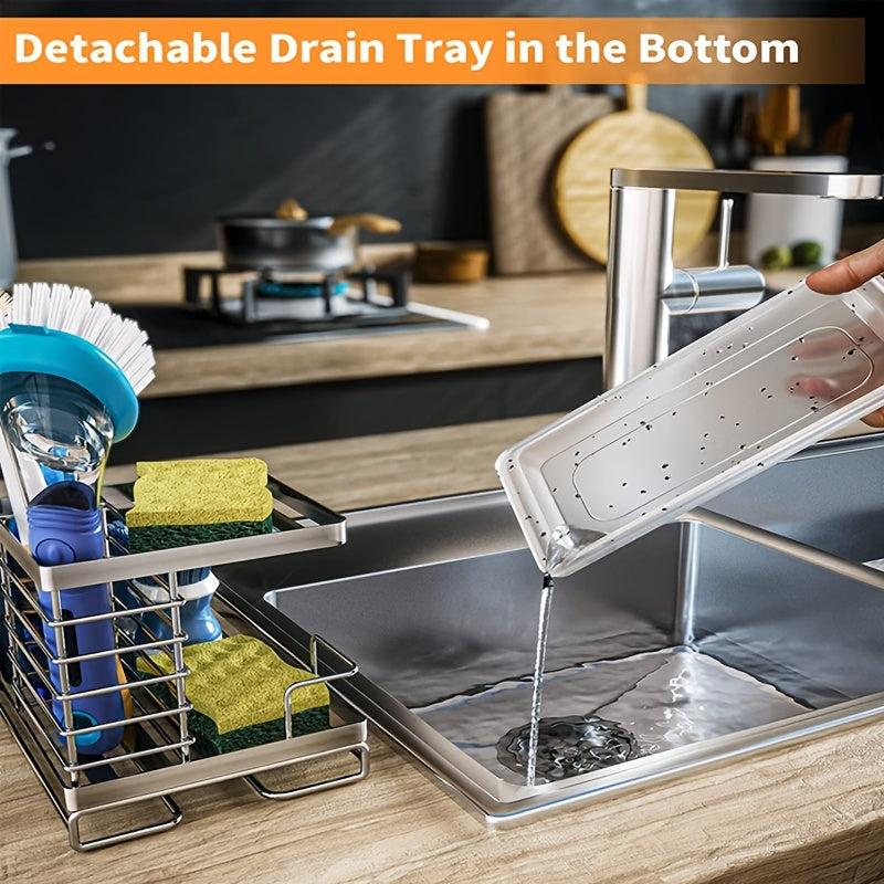 Stainless Steel Flush Basin Manager with Removable Drip Tray