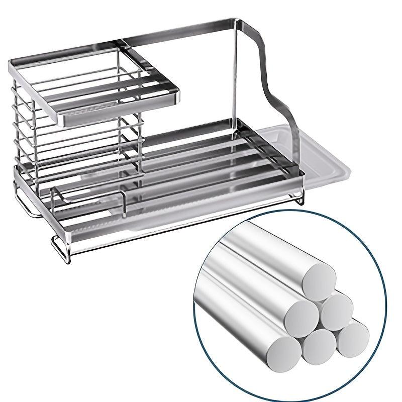 Stainless Steel Flush Basin Manager with Removable Drip Tray