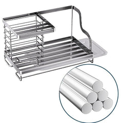 Stainless Steel Flush Basin Manager with Removable Drip Tray