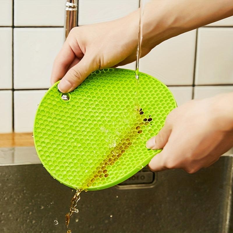 3pcs Silicone Trivet Mat for Hot Pots and Pans Table Placemats