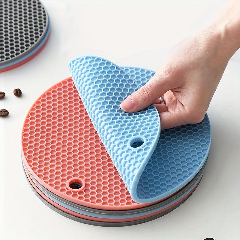 3pcs Silicone Trivet Mat for Hot Pots and Pans Table Placemats