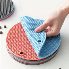 3pcs Silicone Trivet Mat for Hot Pots and Pans Table Placemats