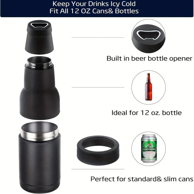12oz Stainless Steel Cooling Can with Opener