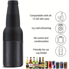 12oz Stainless Steel Cooling Can with Opener