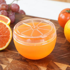 Orange Plastic Fresh Keeping Box 500ml Food Saver Storage Container