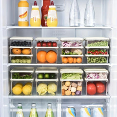 1pc Refrigerator Storage Box Fresh Keeping Box for Fruit Vegetable Eggs