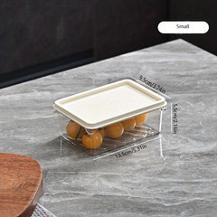 1pc Refrigerator Storage Box Fresh Keeping Box for Fruit Vegetable Eggs