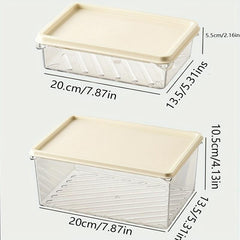 1pc Refrigerator Storage Box Fresh Keeping Box for Fruit Vegetable Eggs