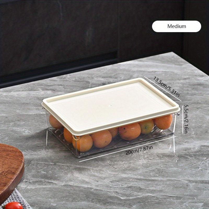 1pc Refrigerator Storage Box Fresh Keeping Box for Fruit Vegetable Eggs