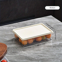 1pc Refrigerator Storage Box Fresh Keeping Box for Fruit Vegetable Eggs