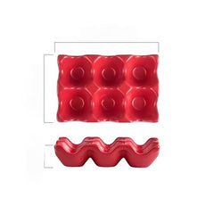 6-grid Ceramic Egg Holder Shockproof Food Storage Box