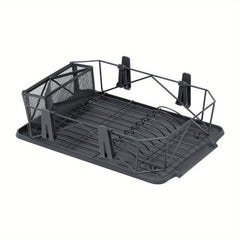 Large Capacity Kitchen Dish Rack with Water Filter Bowl Holder