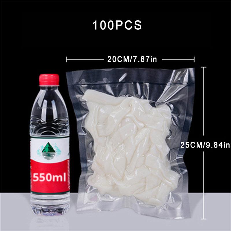 100pcs BPA Vacuum Bags for Food Preservation & Storage