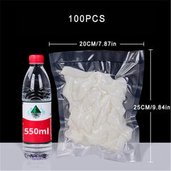 100pcs BPA Vacuum Bags for Food Preservation & Storage