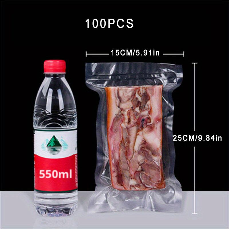 100pcs BPA Vacuum Bags for Food Preservation & Storage
