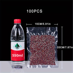 100pcs BPA Vacuum Bags for Food Preservation & Storage