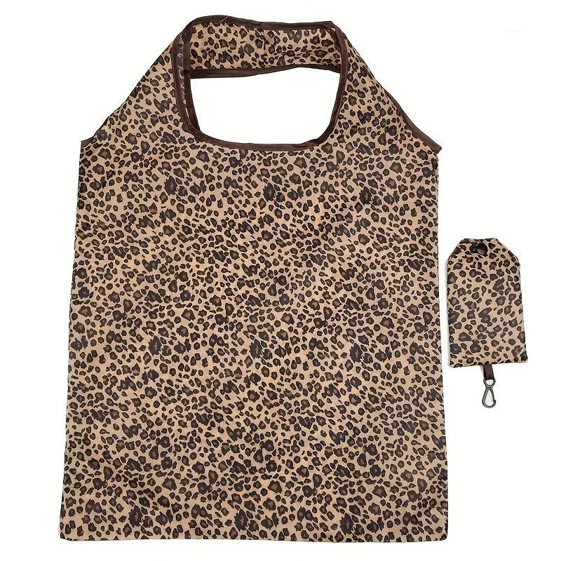 Boho Leopard Print Shopping Bag Eco Reusable Bags